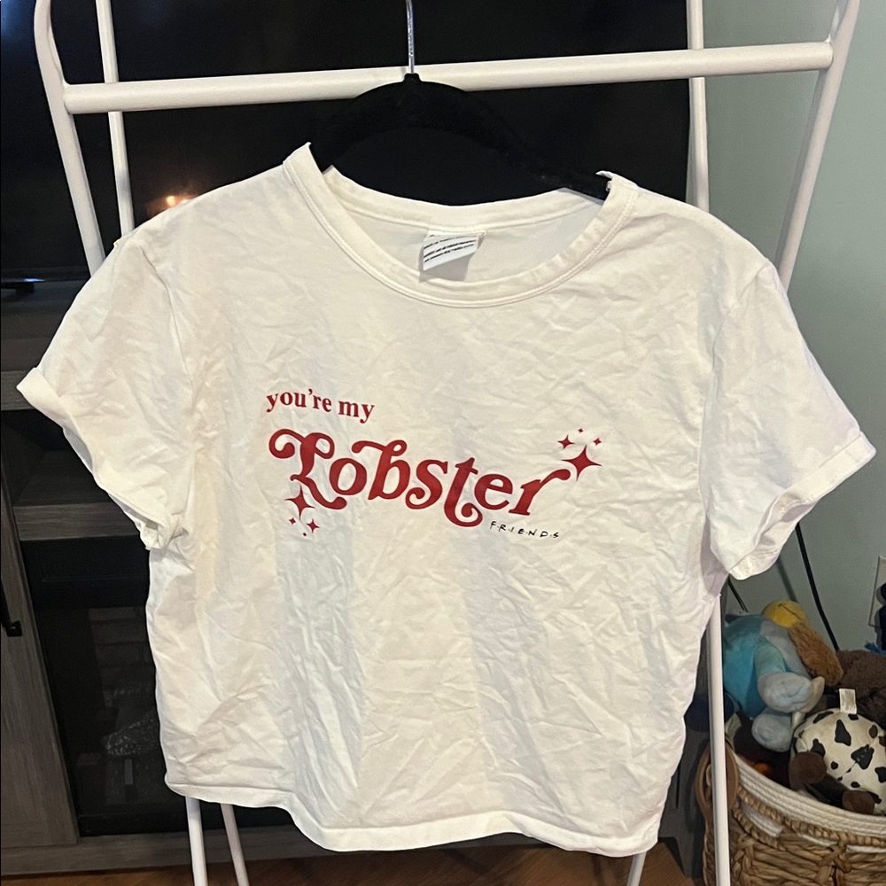 FRIENDS White Crop Top